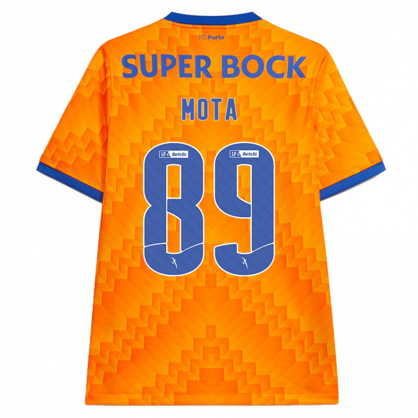 Kinder Luís Mota #89 Orange Auswärtstrikot Trikot 2024/25 T-Shirt Österreich