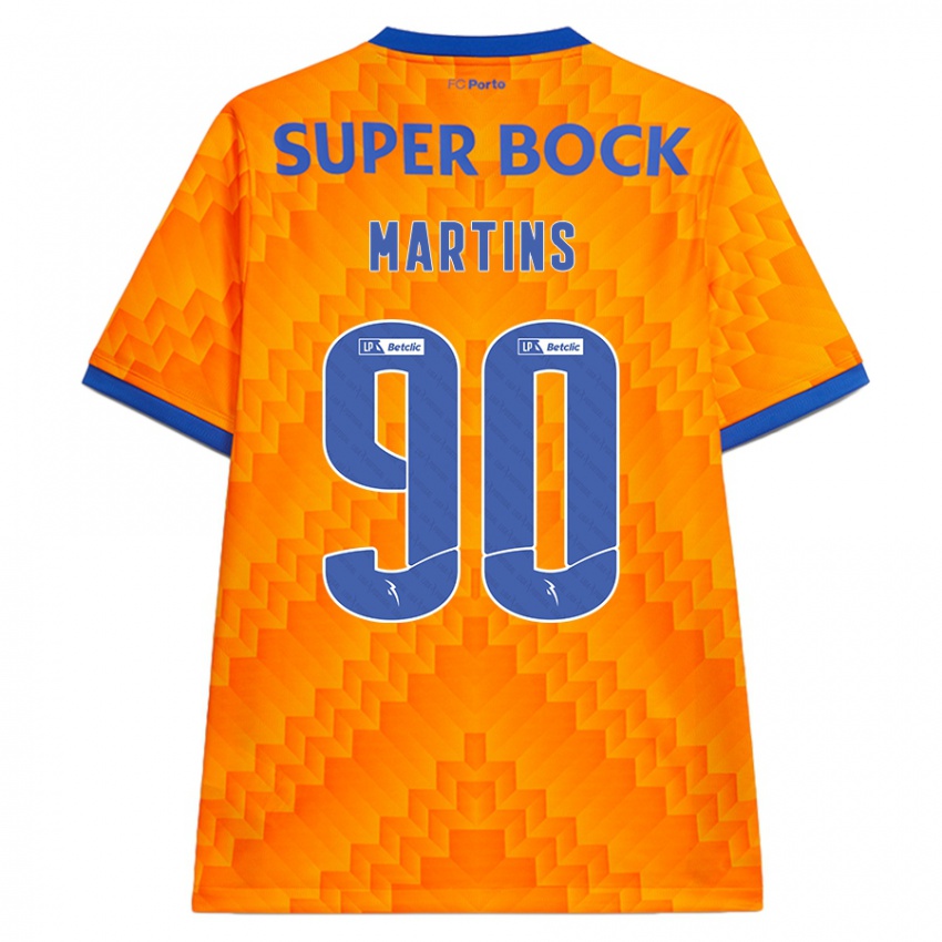 Kinder Gil Martins #90 Orange Auswärtstrikot Trikot 2024/25 T-Shirt Österreich