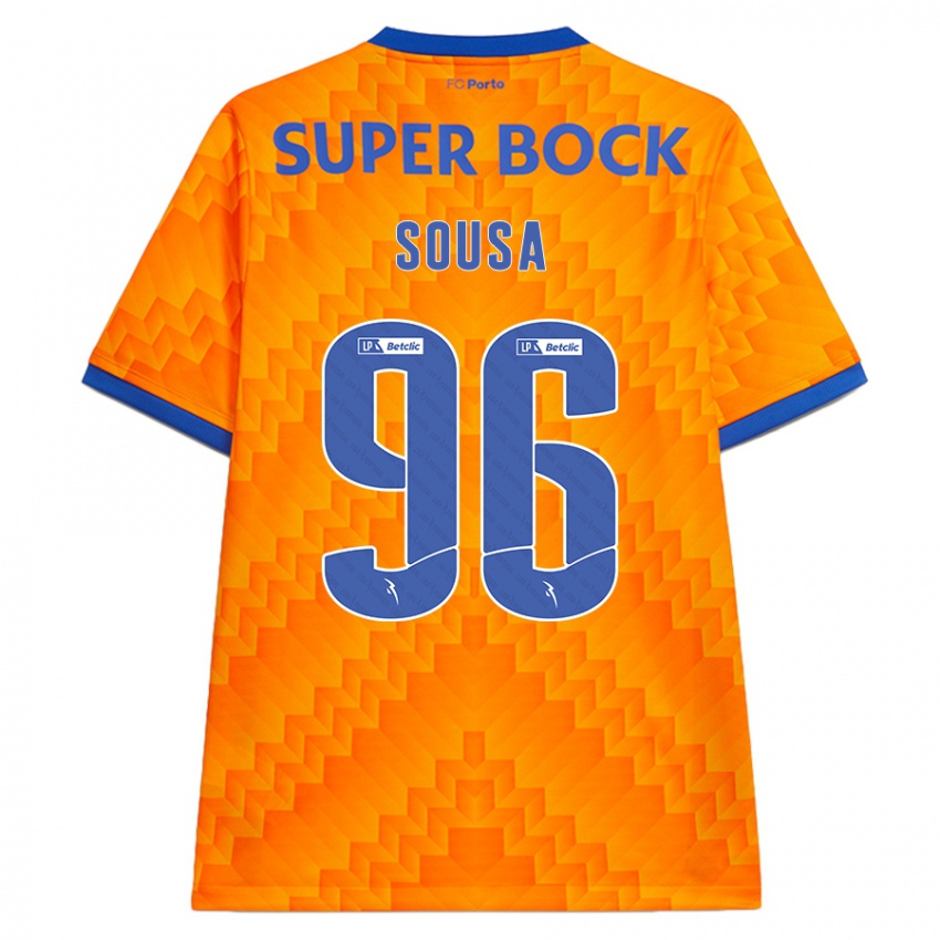 Kinder Filipe Sousa #96 Orange Auswärtstrikot Trikot 2024/25 T-Shirt Österreich