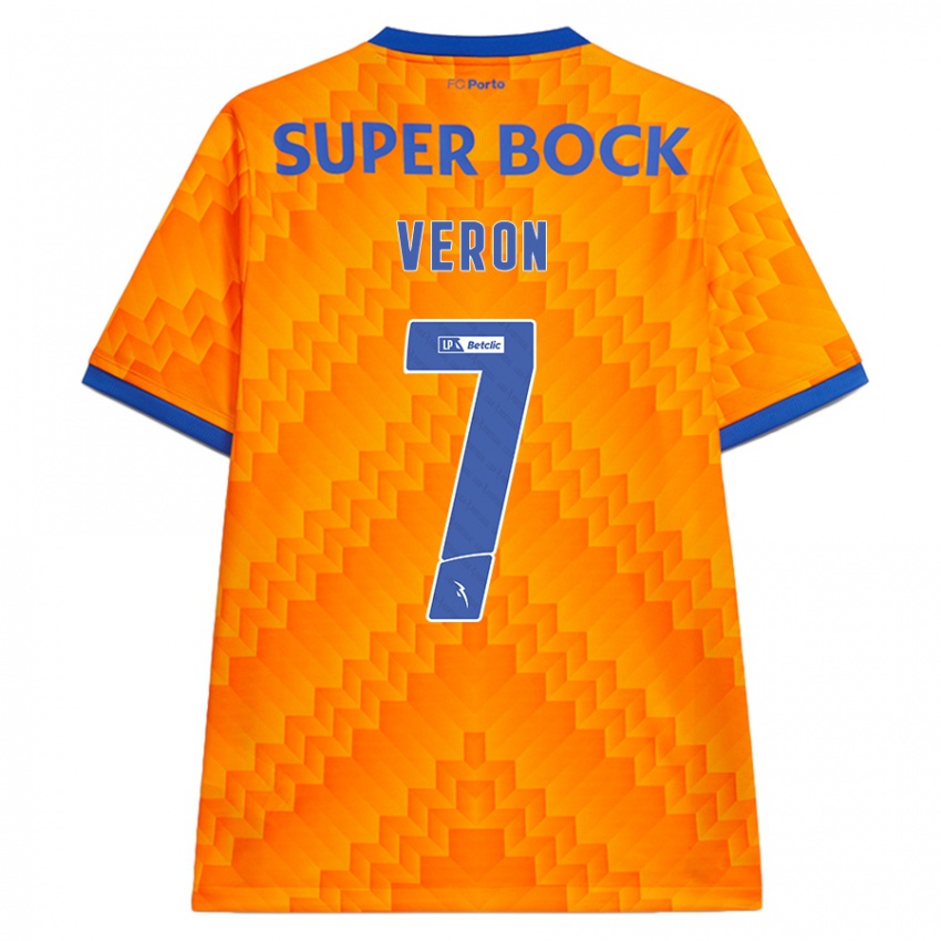 Kinder Gabriel Veron #7 Orange Auswärtstrikot Trikot 2024/25 T-Shirt Österreich