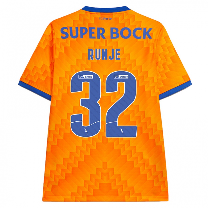 Kinder Roko Runje #32 Orange Auswärtstrikot Trikot 2024/25 T-Shirt Österreich