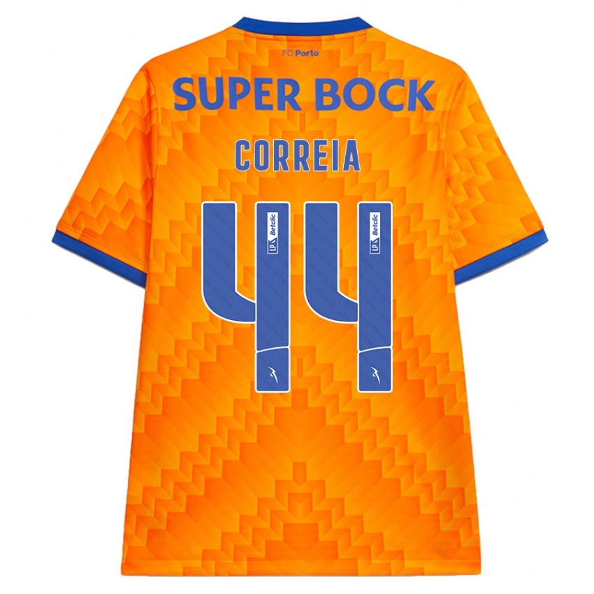 Kinder Romain Correia #44 Orange Auswärtstrikot Trikot 2024/25 T-Shirt Österreich