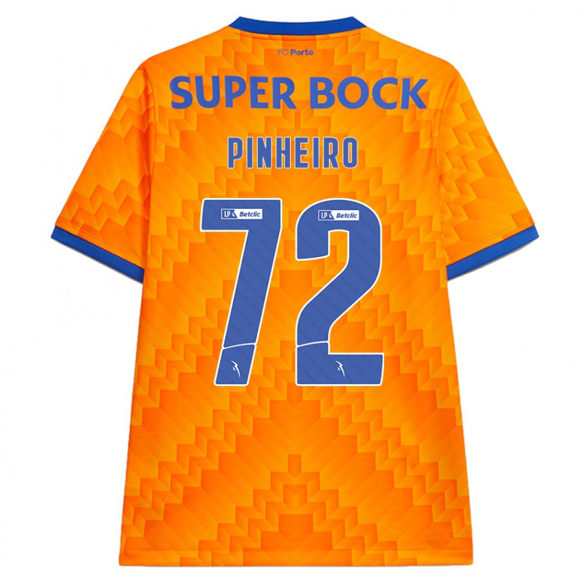 Kinder Rodrigo Pinheiro #72 Orange Auswärtstrikot Trikot 2024/25 T-Shirt Österreich