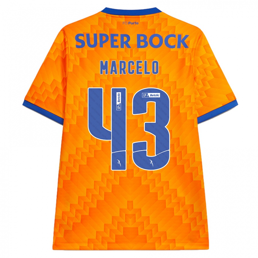 Kinder Joao Marcelo #43 Orange Auswärtstrikot Trikot 2024/25 T-Shirt Österreich