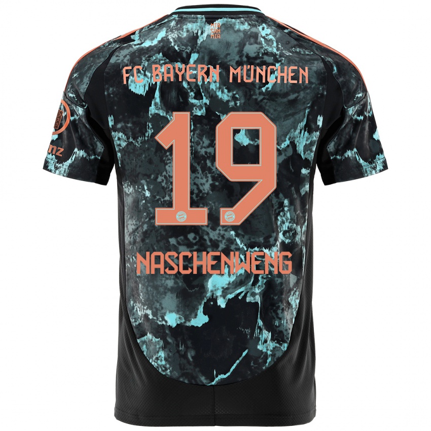 Kinder Katharina Naschenweng #19 Schwarz Auswärtstrikot Trikot 2024/25 T-Shirt Österreich