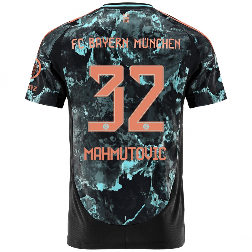 Kinder Ena Mahmutovic #32 Schwarz Auswärtstrikot Trikot 2024/25 T-Shirt Österreich