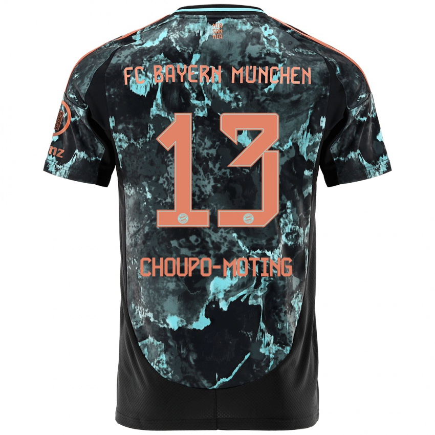 Kinder Eric Maxim Choupo-Moting #13 Schwarz Auswärtstrikot Trikot 2024/25 T-Shirt Österreich