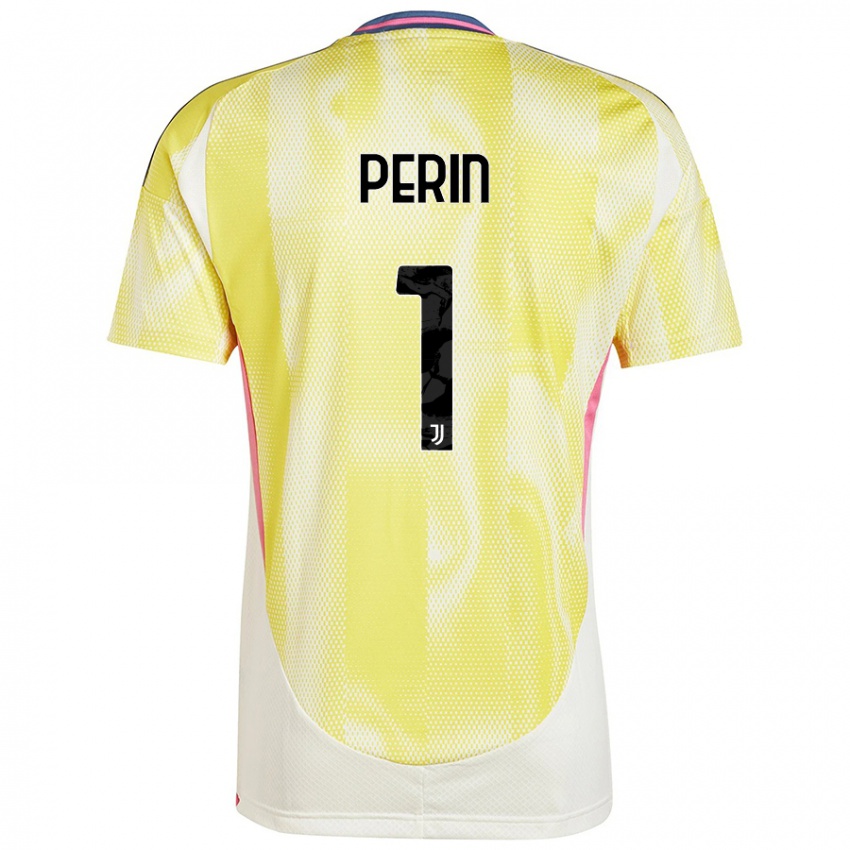 Kinder Mattia Perin #1 Solargelb Auswärtstrikot Trikot 2024/25 T-Shirt Österreich