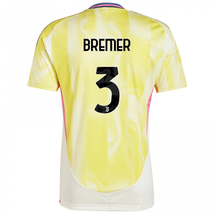 Kinder Bremer #3 Solargelb Auswärtstrikot Trikot 2024/25 T-Shirt Österreich