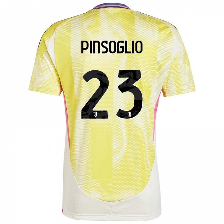 Kinder Carlo Pinsoglio #23 Solargelb Auswärtstrikot Trikot 2024/25 T-Shirt Österreich