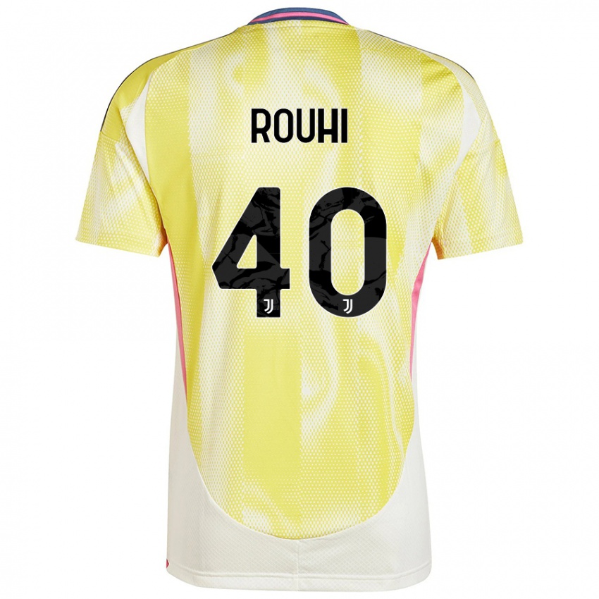 Kinder Jonas Rouhi #40 Solargelb Auswärtstrikot Trikot 2024/25 T-Shirt Österreich