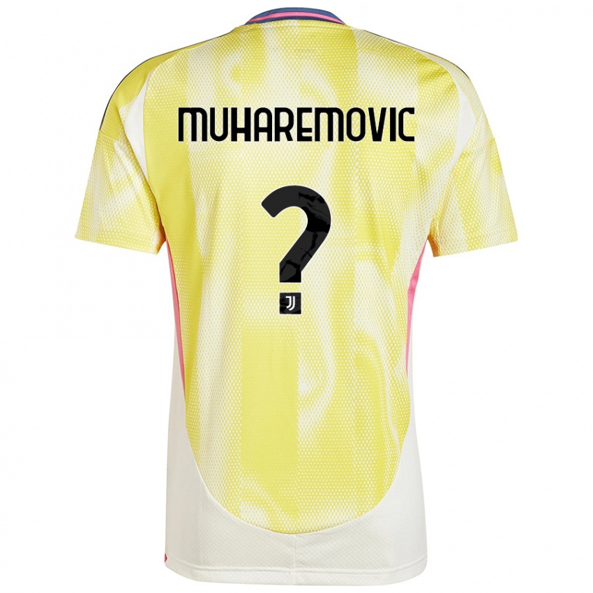 Kinder Tarik Muharemovic #0 Solargelb Auswärtstrikot Trikot 2024/25 T-Shirt Österreich