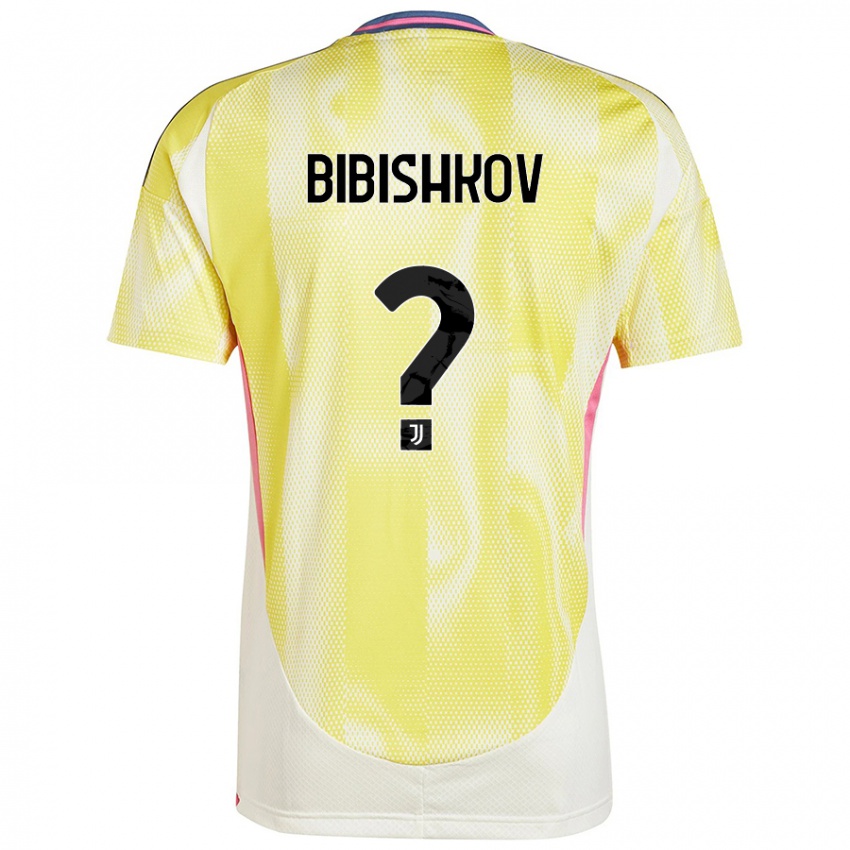 Kinder Marsel Bibishkov #0 Solargelb Auswärtstrikot Trikot 2024/25 T-Shirt Österreich