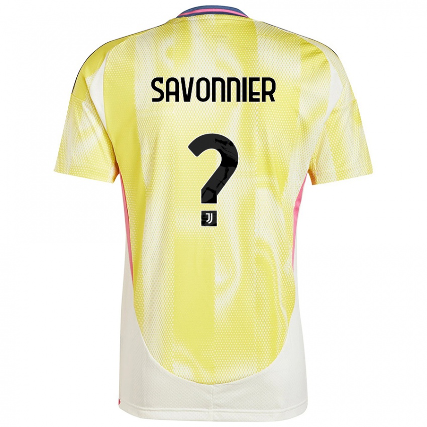 Kinder Nelson Savonnier #0 Solargelb Auswärtstrikot Trikot 2024/25 T-Shirt Österreich