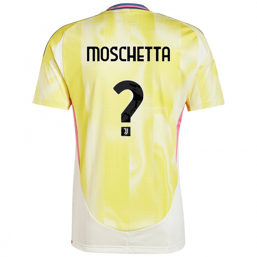 Kinder Lorenzo Moschetta #0 Solargelb Auswärtstrikot Trikot 2024/25 T-Shirt Österreich