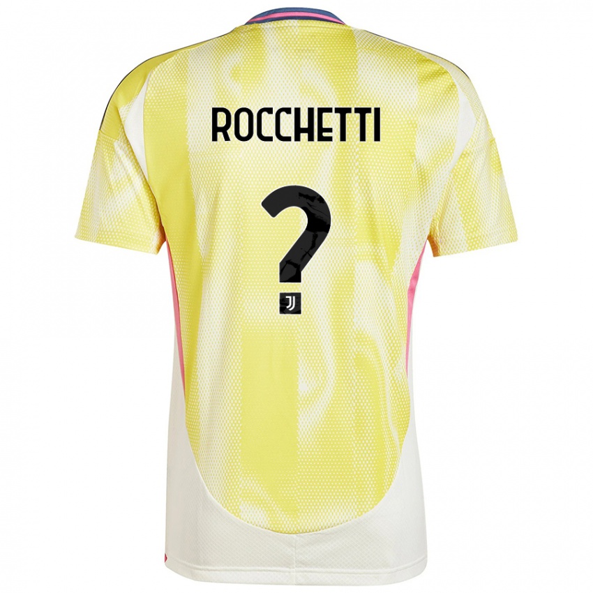 Kinder Edoardo Rocchetti #0 Solargelb Auswärtstrikot Trikot 2024/25 T-Shirt Österreich