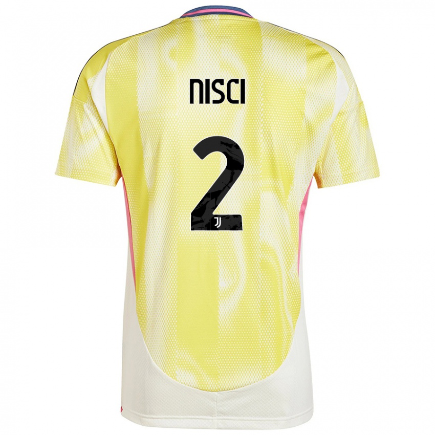 Kinder Alessandro Nisci #2 Solargelb Auswärtstrikot Trikot 2024/25 T-Shirt Österreich