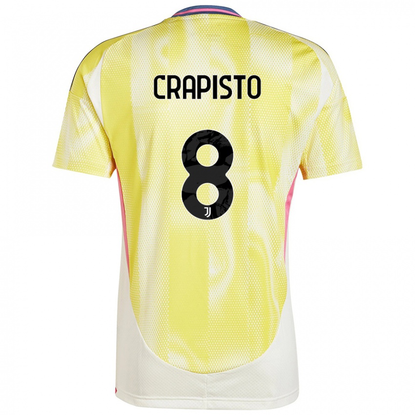 Kinder Francesco Crapisto #8 Solargelb Auswärtstrikot Trikot 2024/25 T-Shirt Österreich