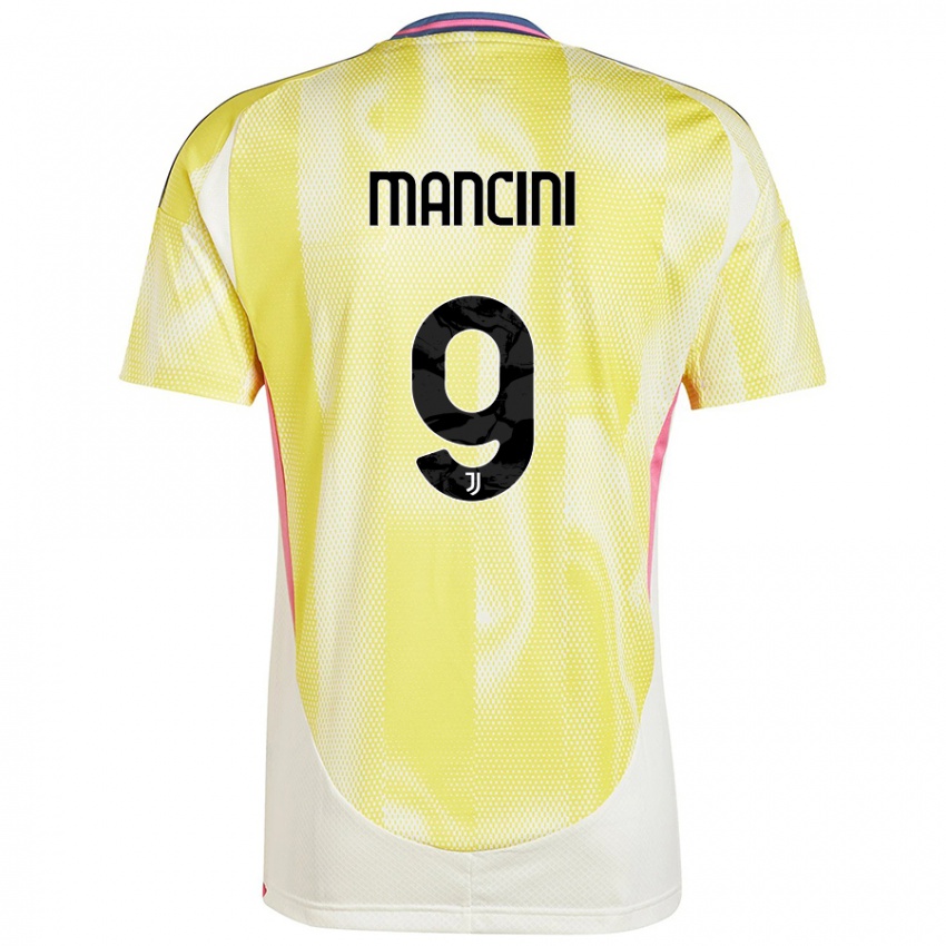 Kinder Tommaso Mancini #9 Solargelb Auswärtstrikot Trikot 2024/25 T-Shirt Österreich