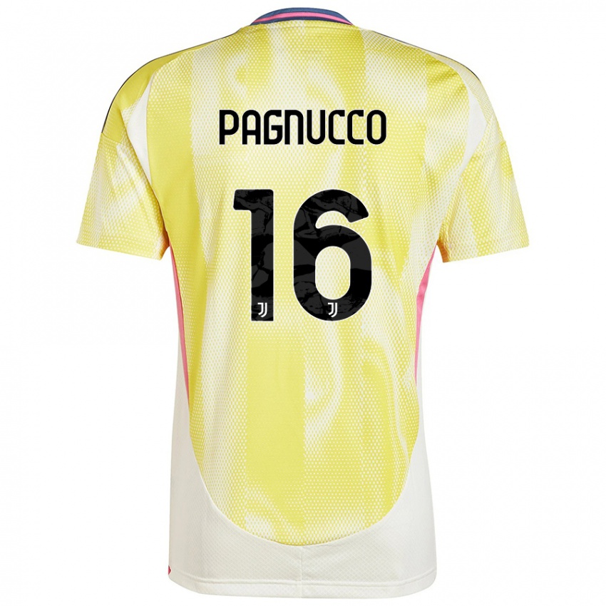 Kinder Filippo Pagnucco #16 Solargelb Auswärtstrikot Trikot 2024/25 T-Shirt Österreich