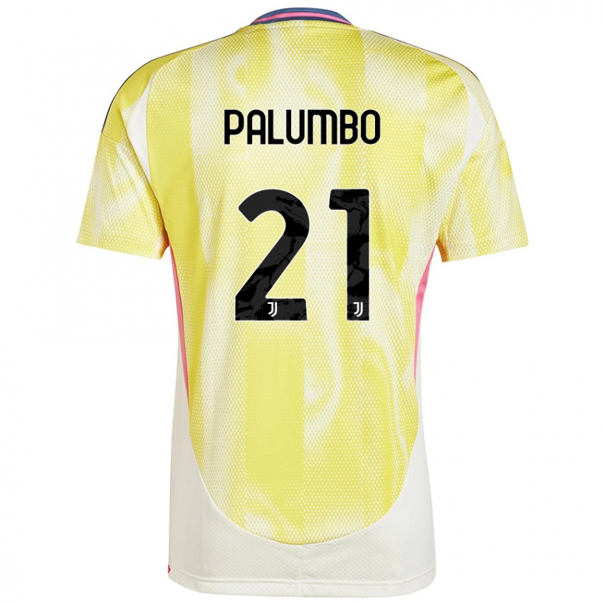 Kinder Martin Palumbo #21 Solargelb Auswärtstrikot Trikot 2024/25 T-Shirt Österreich