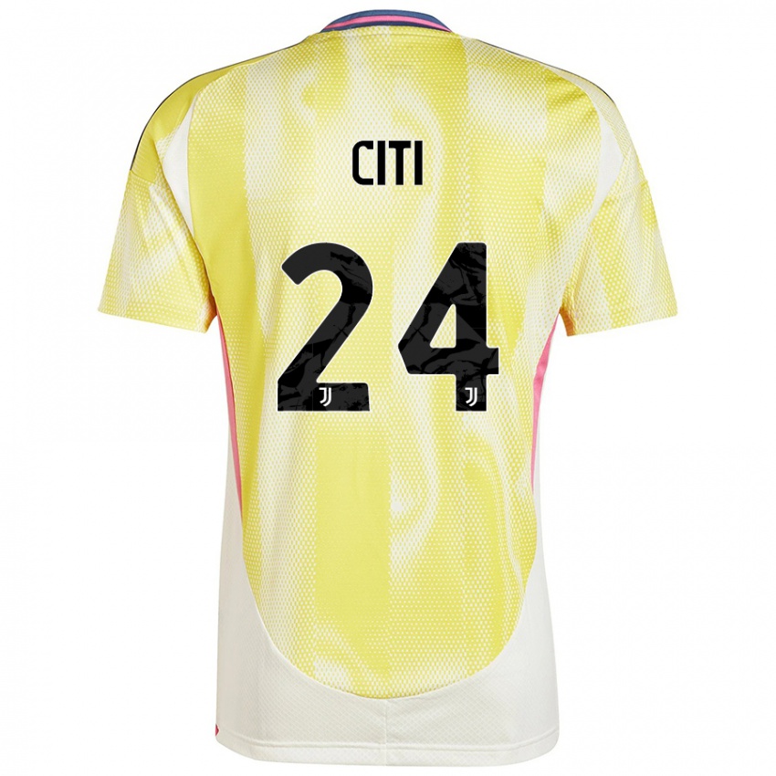 Kinder Alessandro Citi #24 Solargelb Auswärtstrikot Trikot 2024/25 T-Shirt Österreich