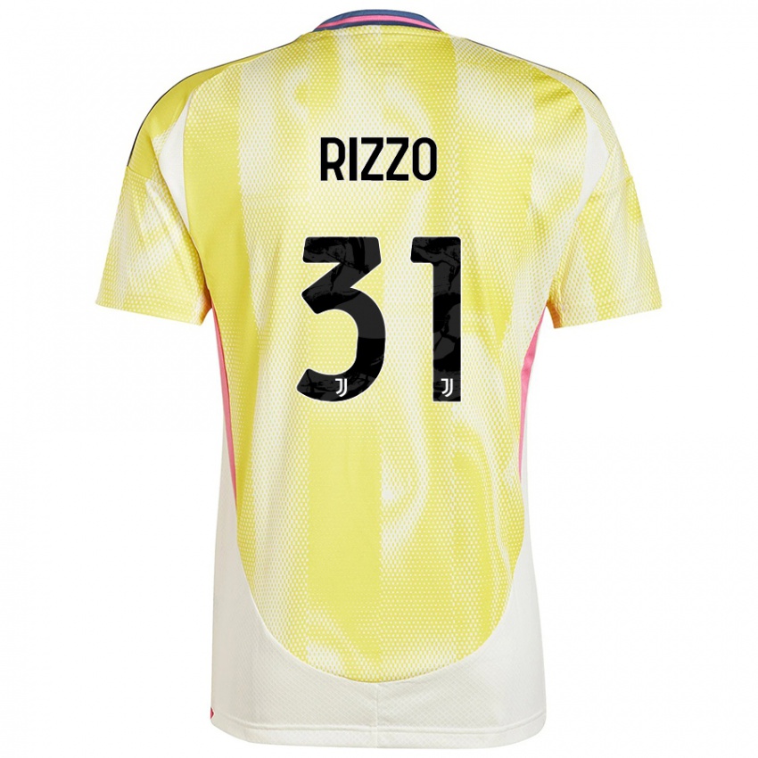 Kinder Niccolò Rizzo #31 Solargelb Auswärtstrikot Trikot 2024/25 T-Shirt Österreich