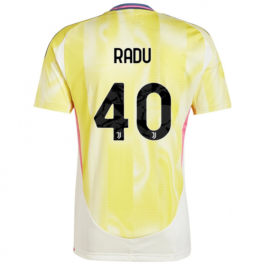 Kinder Riccardo Radu #40 Solargelb Auswärtstrikot Trikot 2024/25 T-Shirt Österreich