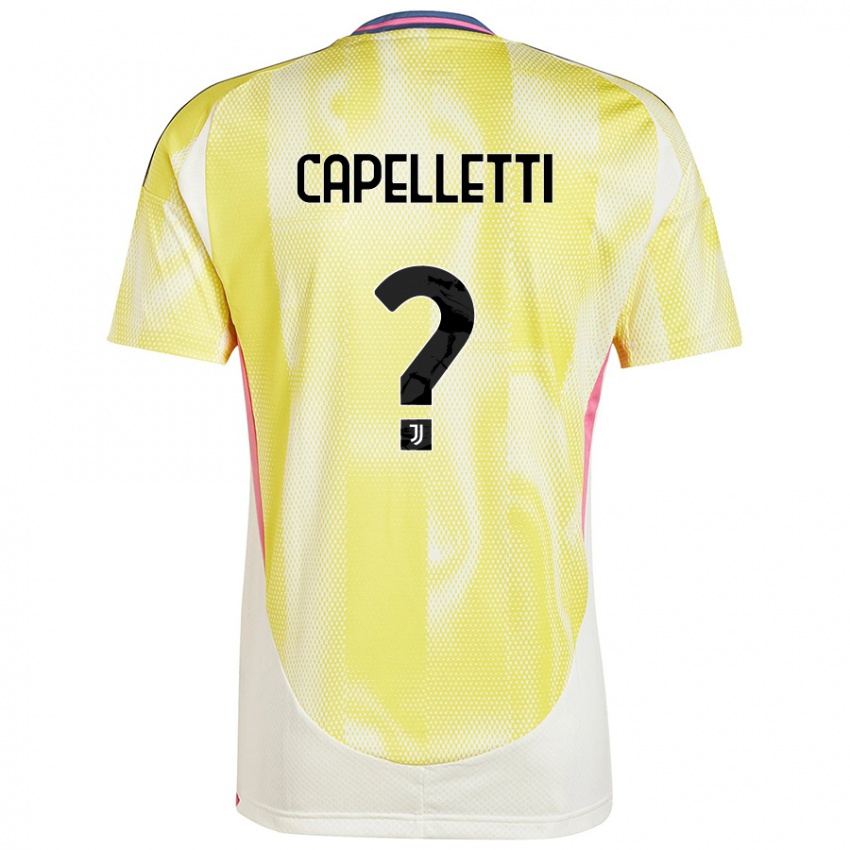 Kinder Alessia Capelletti #0 Solargelb Auswärtstrikot Trikot 2024/25 T-Shirt Österreich