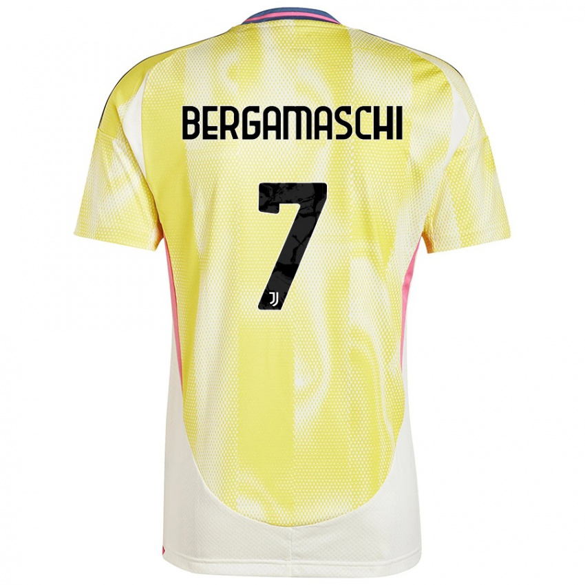 Kinder Valentina Bergamaschi #7 Solargelb Auswärtstrikot Trikot 2024/25 T-Shirt Österreich