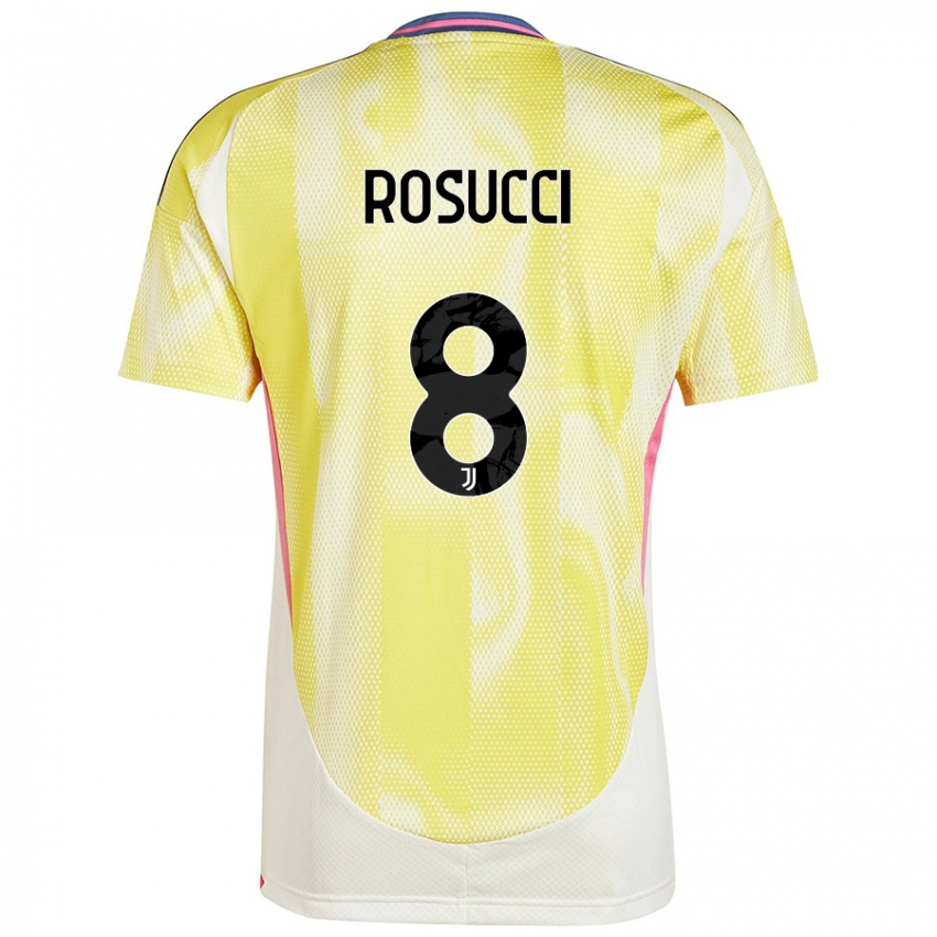 Kinder Martina Rosucci #8 Solargelb Auswärtstrikot Trikot 2024/25 T-Shirt Österreich