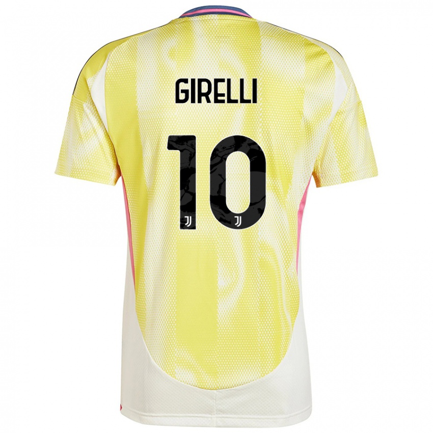 Kinder Cristiana Girelli #10 Solargelb Auswärtstrikot Trikot 2024/25 T-Shirt Österreich