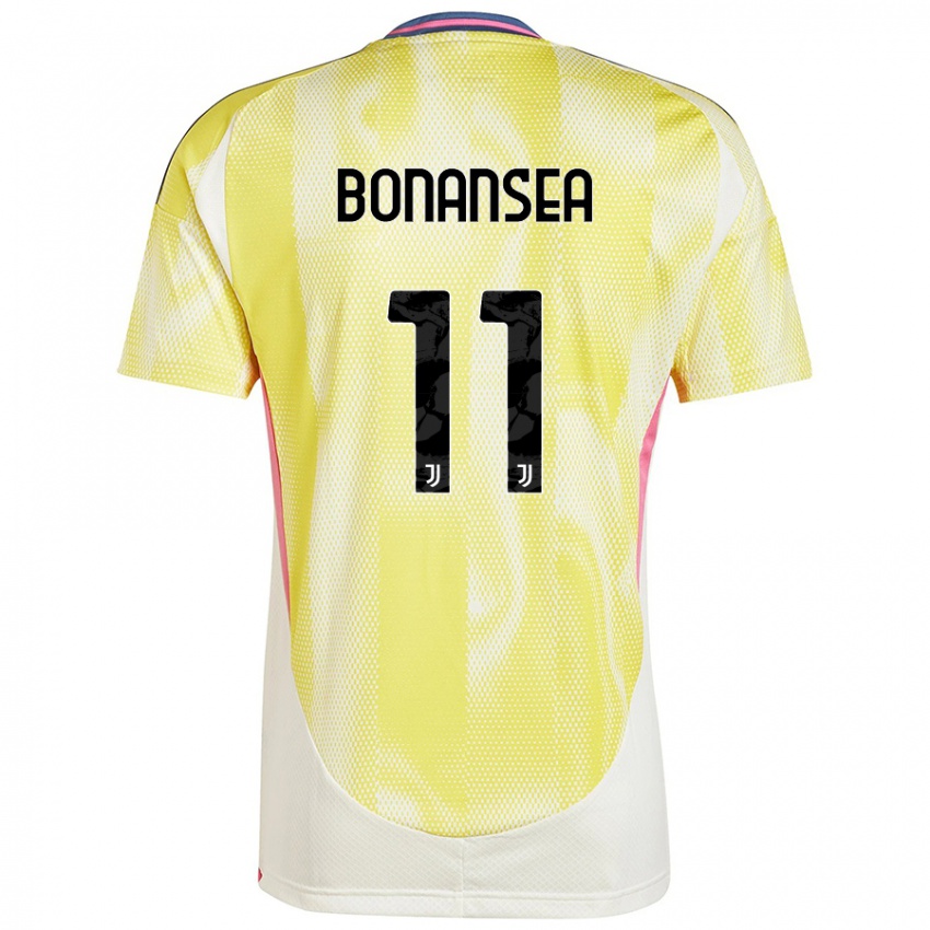 Kinder Barbara Bonansea #11 Solargelb Auswärtstrikot Trikot 2024/25 T-Shirt Österreich