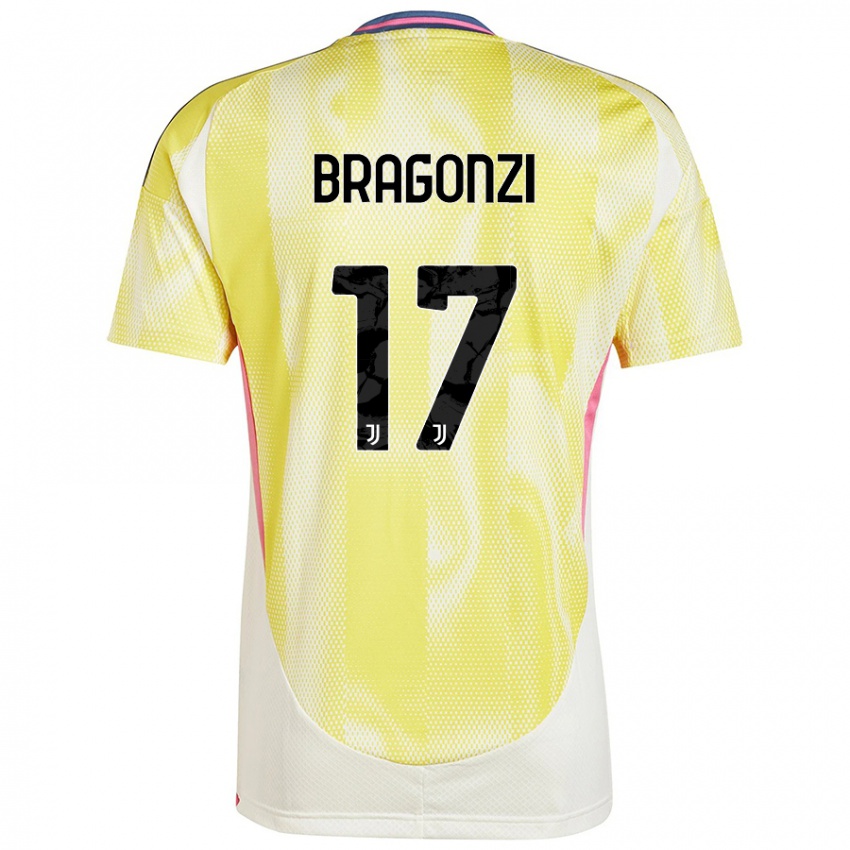 Kinder Asia Bragonzi #17 Solargelb Auswärtstrikot Trikot 2024/25 T-Shirt Österreich