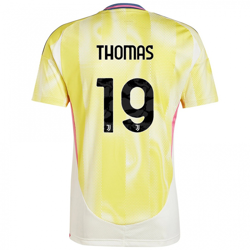 Kinder Lindsey Thomas #19 Solargelb Auswärtstrikot Trikot 2024/25 T-Shirt Österreich