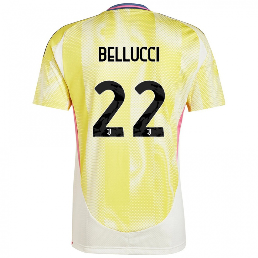 Kinder Melissa Bellucci #22 Solargelb Auswärtstrikot Trikot 2024/25 T-Shirt Österreich