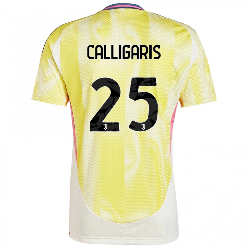 Kinder Viola Calligaris #25 Solargelb Auswärtstrikot Trikot 2024/25 T-Shirt Österreich