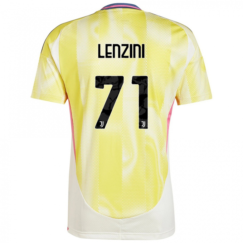 Kinder Martina Lenzini #71 Solargelb Auswärtstrikot Trikot 2024/25 T-Shirt Österreich