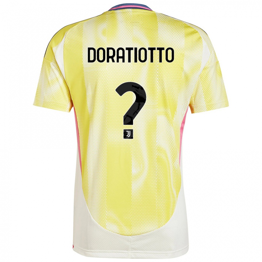 Kinder Giulio Doratiotto #0 Solargelb Auswärtstrikot Trikot 2024/25 T-Shirt Österreich