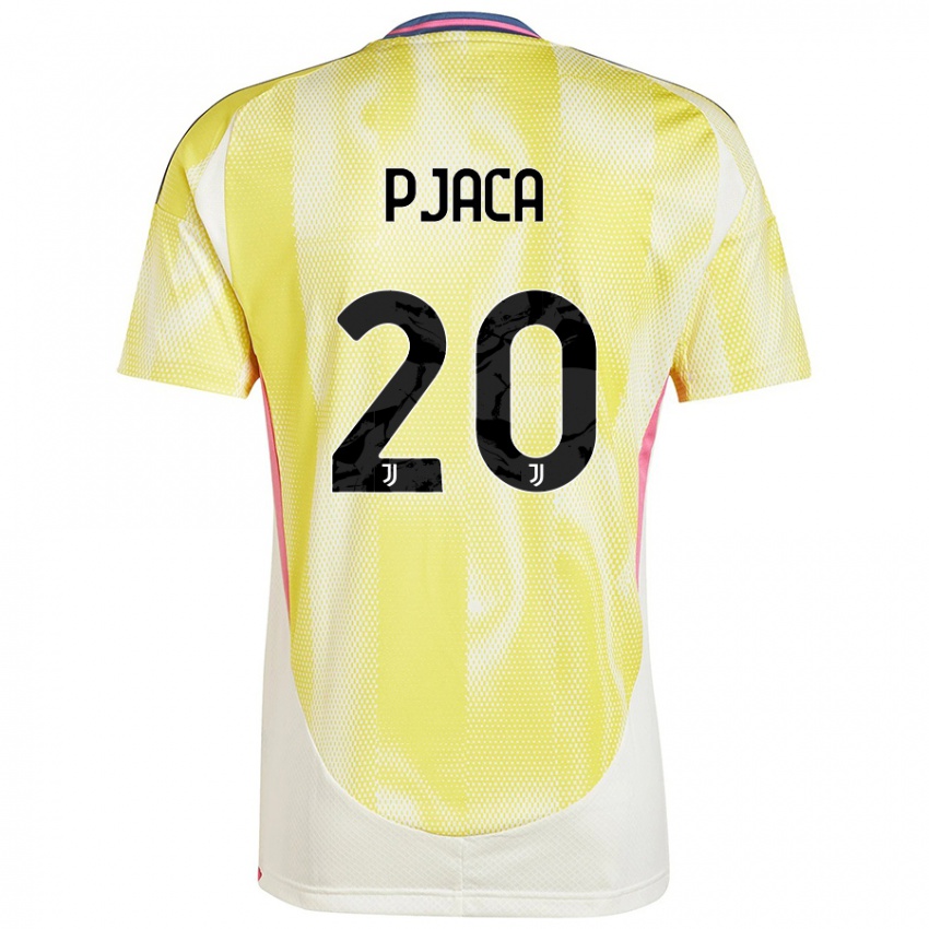 Kinder Marko Pjaca #20 Solargelb Auswärtstrikot Trikot 2024/25 T-Shirt Österreich