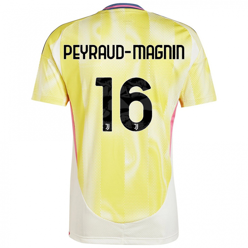 Kinder Pauline Peyraud-Magnin #16 Solargelb Auswärtstrikot Trikot 2024/25 T-Shirt Österreich