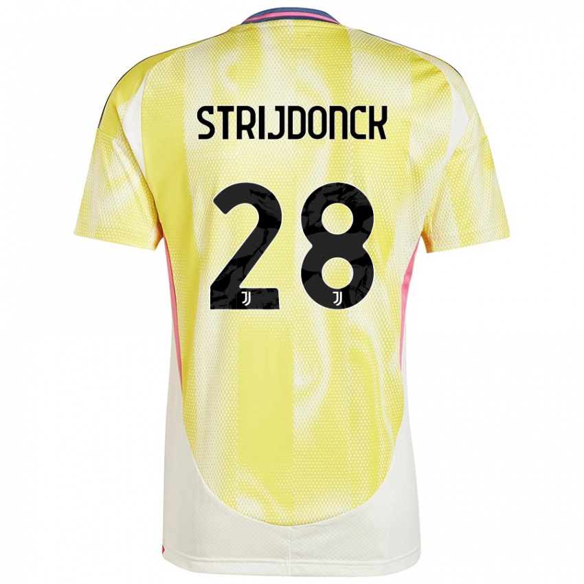 Kinder Bayron Strijdonck #28 Solargelb Auswärtstrikot Trikot 2024/25 T-Shirt Österreich