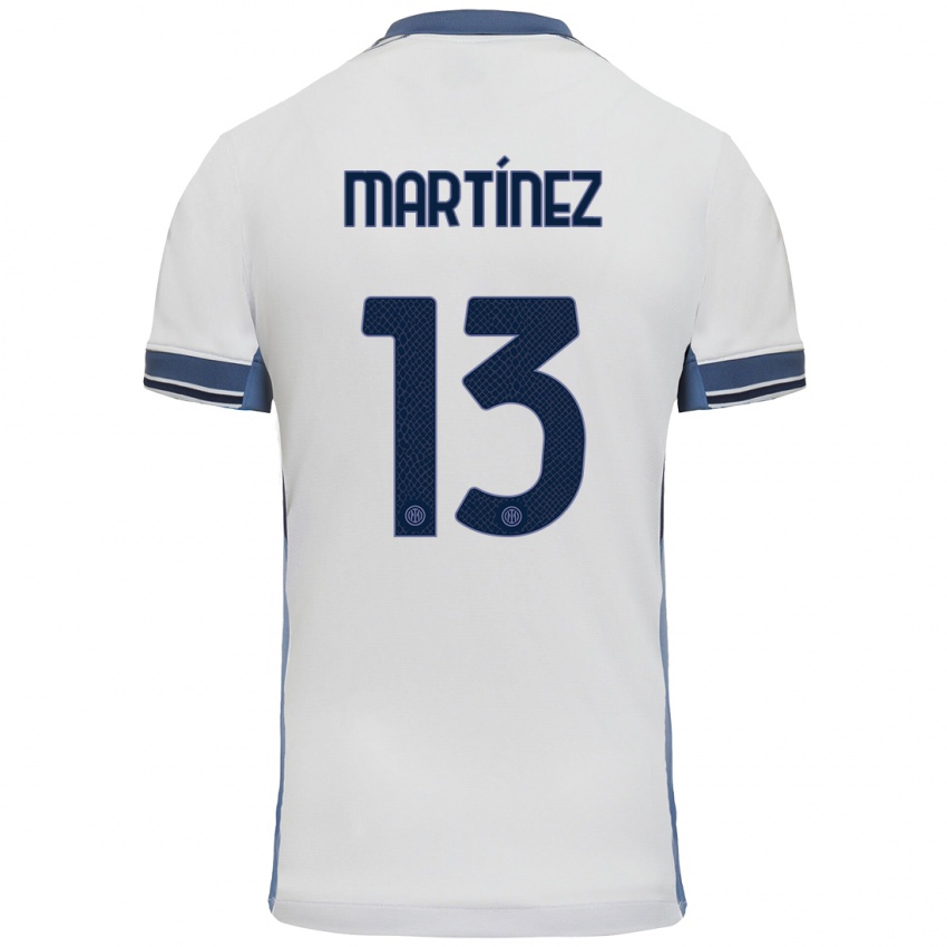 Kinder Josep Martínez #13 Weißgrau Auswärtstrikot Trikot 2024/25 T-Shirt Österreich