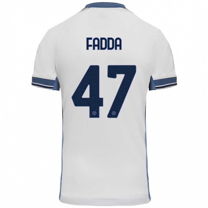 Kinder Paola Fadda #47 Weißgrau Auswärtstrikot Trikot 2024/25 T-Shirt Österreich