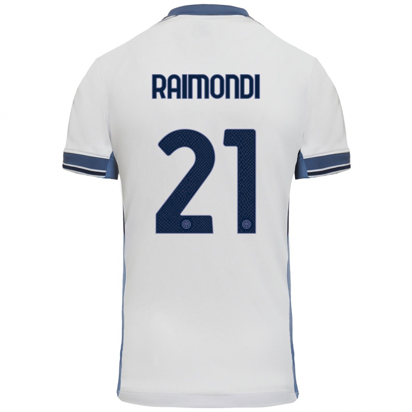 Kinder Paolo Raimondi #21 Weißgrau Auswärtstrikot Trikot 2024/25 T-Shirt Österreich