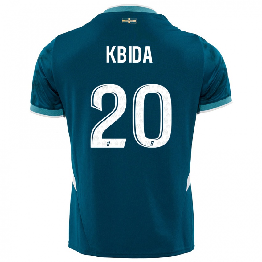 Kinder Inès Kbida #20 Türkisblau Auswärtstrikot Trikot 2024/25 T-Shirt Österreich