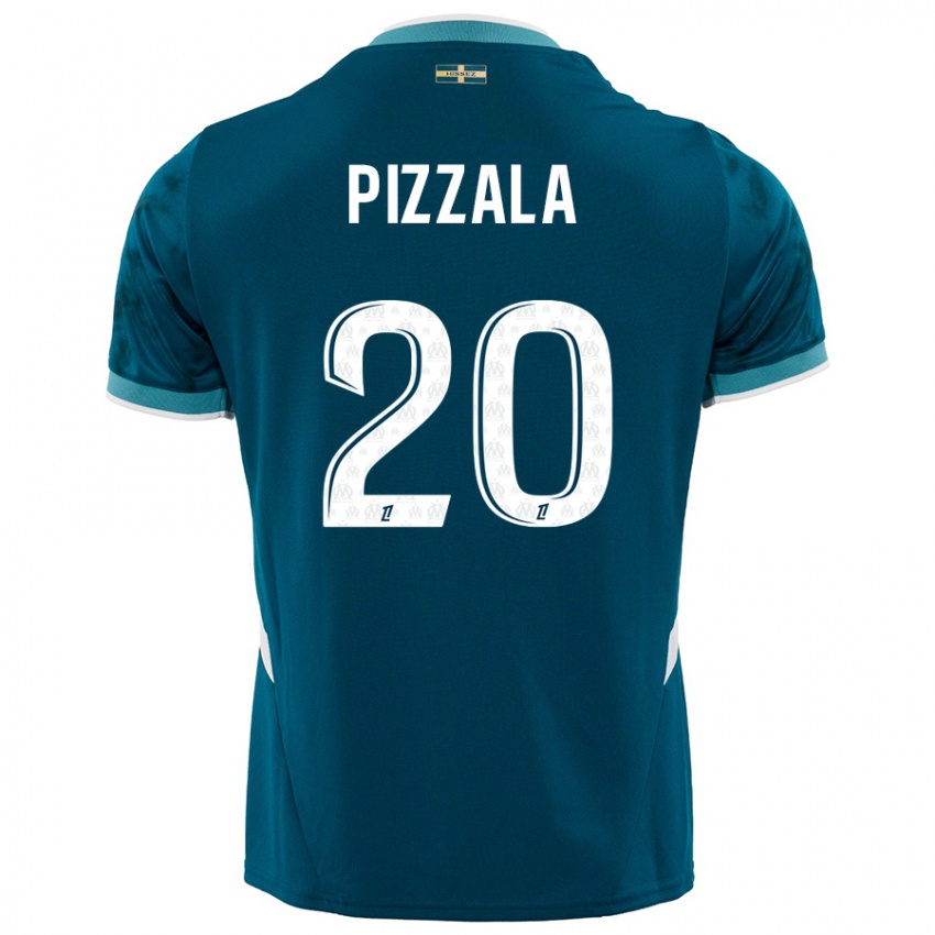 Kinder Caroline Pizzala #20 Türkisblau Auswärtstrikot Trikot 2024/25 T-Shirt Österreich