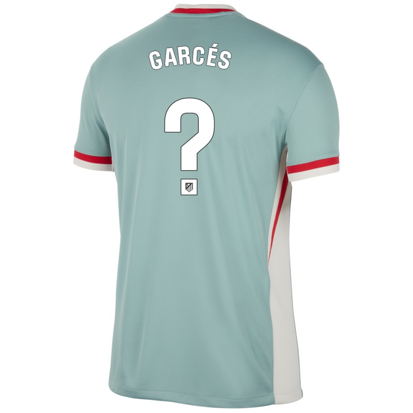 Kinder Borja Garcés #0 Hellbeige Blau Auswärtstrikot Trikot 2024/25 T-Shirt Österreich