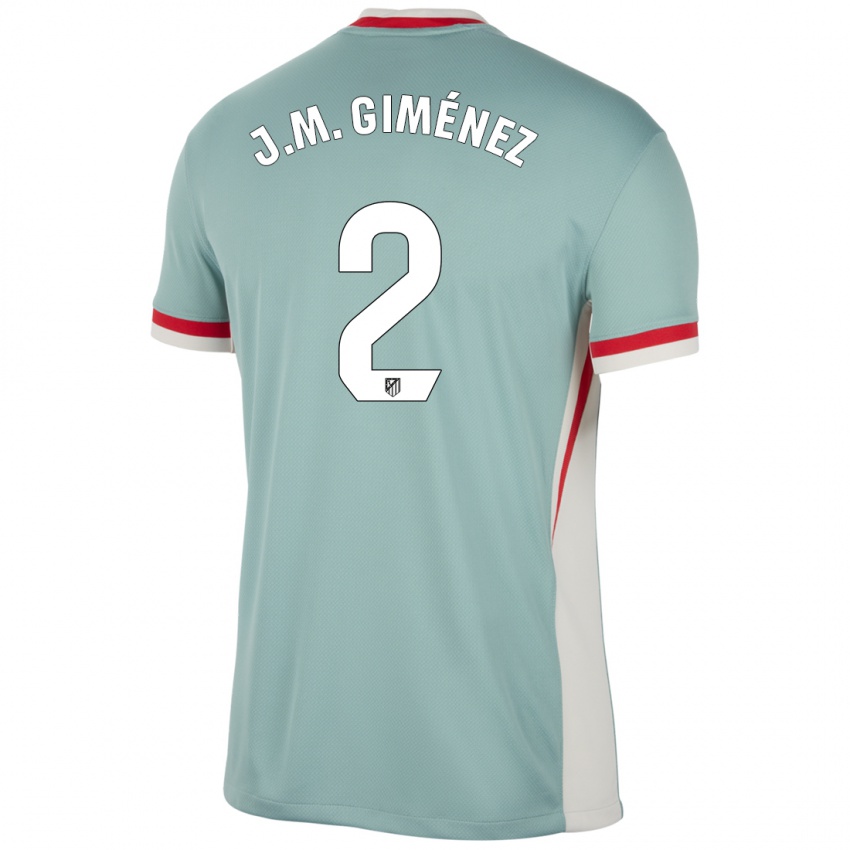 Kinder Jose Maria Gimenez #2 Hellbeige Blau Auswärtstrikot Trikot 2024/25 T-Shirt Österreich