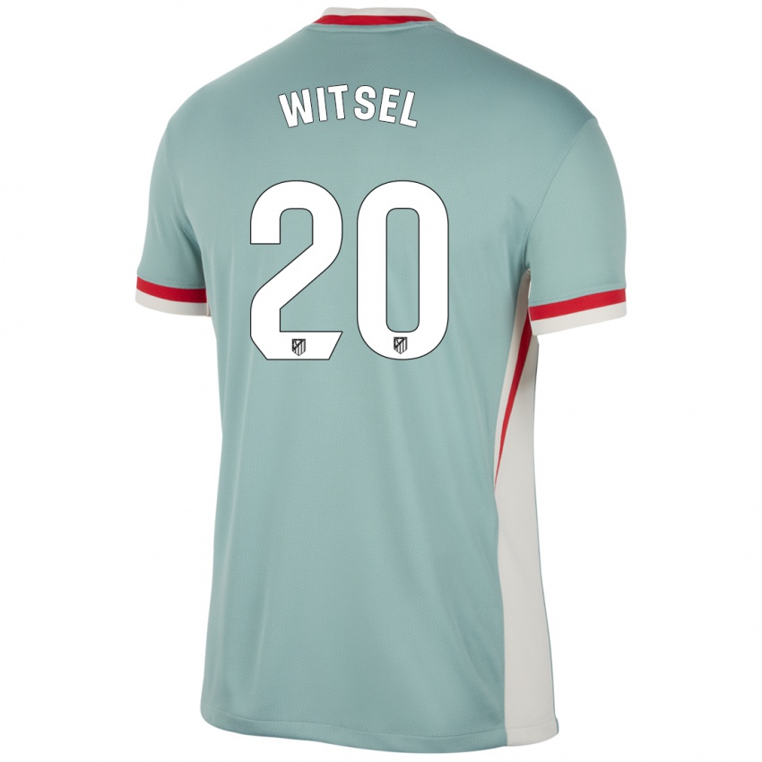 Kinder Axel Witsel #20 Hellbeige Blau Auswärtstrikot Trikot 2024/25 T-Shirt Österreich